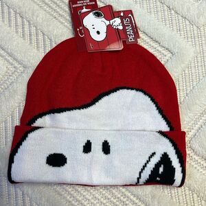 Peanuts Snoopy Women's Beanie Hat, Roll Down C￭ Winter Knit...